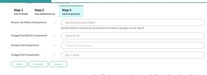 Proses Upload Data Persyaratan STR Baru Step Ketiga