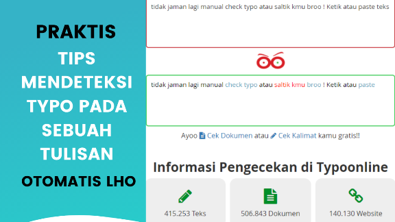 Tips Mendeteksi Typo Pada Tulisan Secara Otomatis